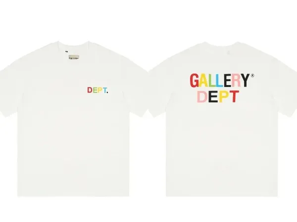 Gallery Dept Rainbow Logo T-Shirt White - 1
