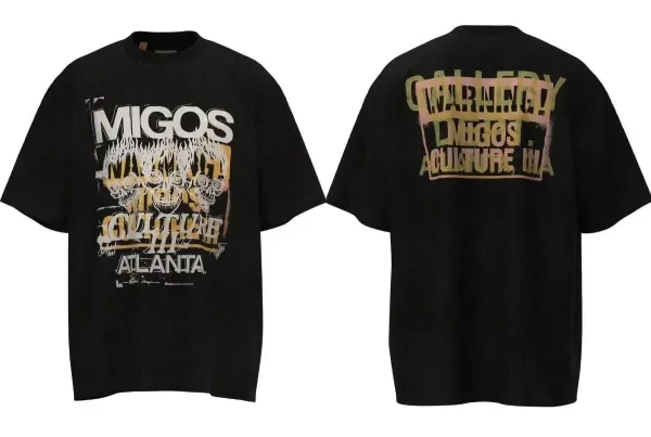 Gallery Dept Migos Culture Atlanta Oversized T-Shirt Black - 1