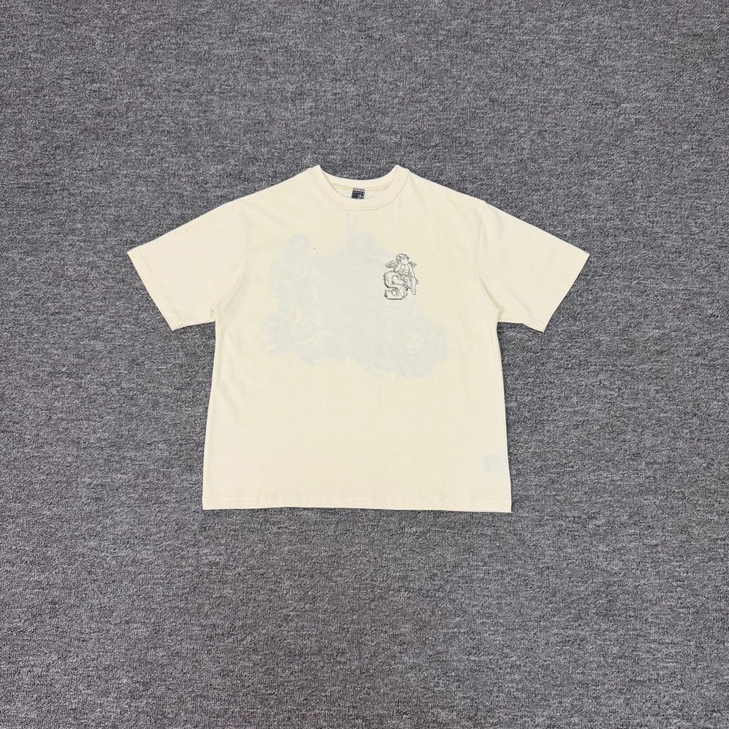 008 Gallery Angel Embroidery Short Sleeve (Apricot)