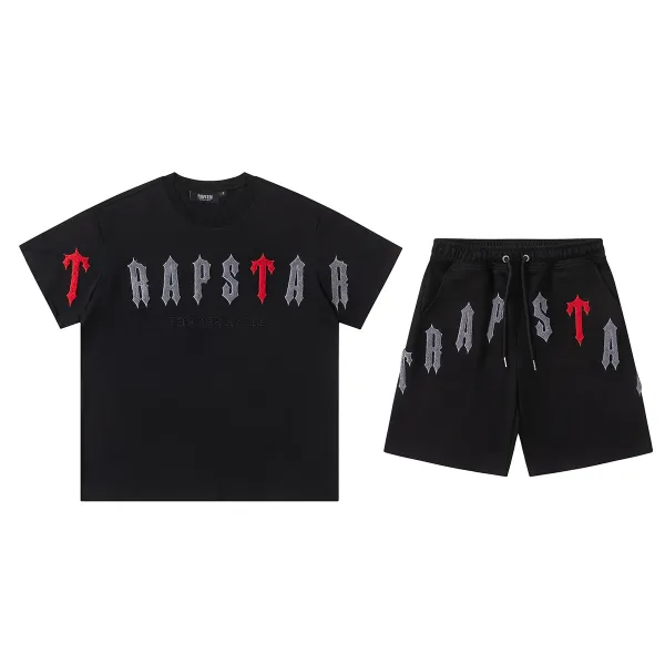 Traphouse Trapsta Black Embroidered Shorts - 11