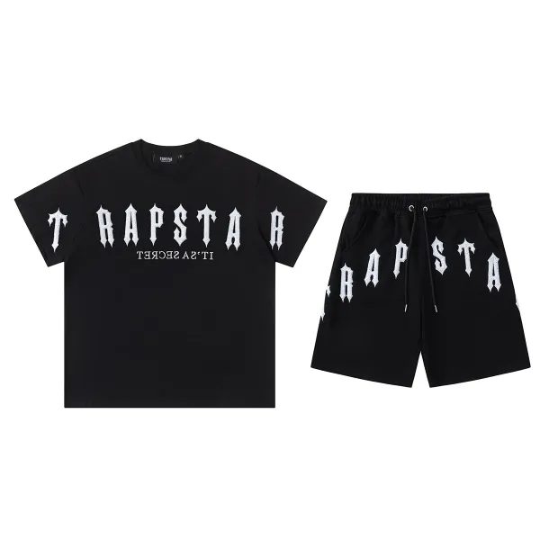 Traphouse Trapsta Black Embroidered Shorts - 9