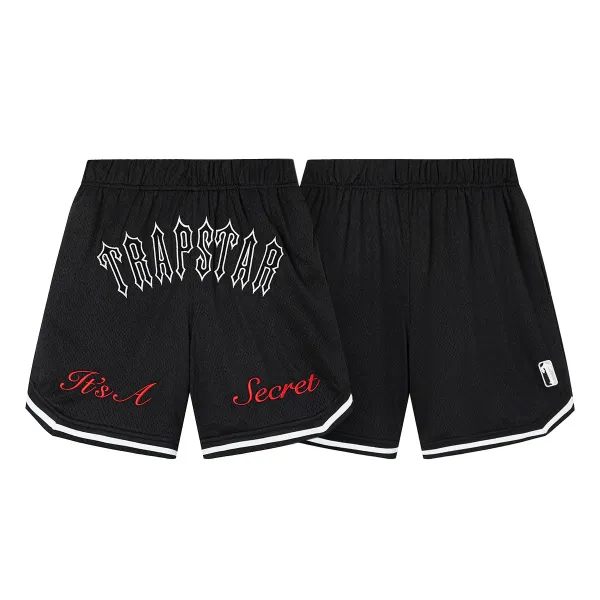 Trapstar It's A Secret Mesh Shorts Black - 1