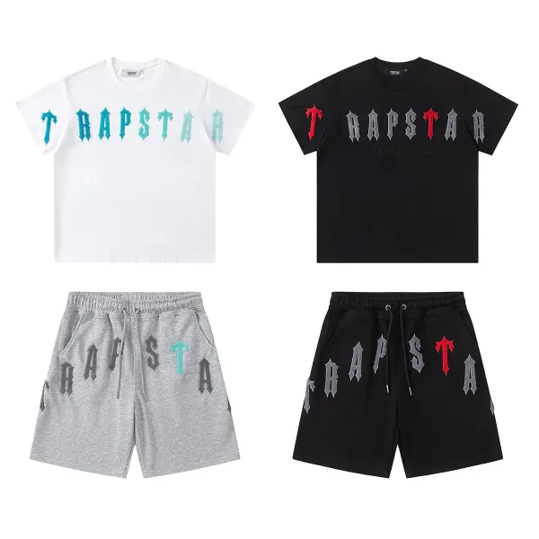 Traphouse Trapsta Black Embroidered Shorts - 3