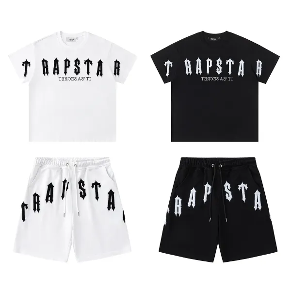 Traphouse Trapsta Black Embroidered Shorts - 4