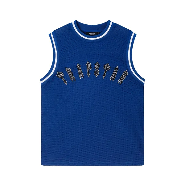 Trapstar Mesh Basketball Vest Blue - 1