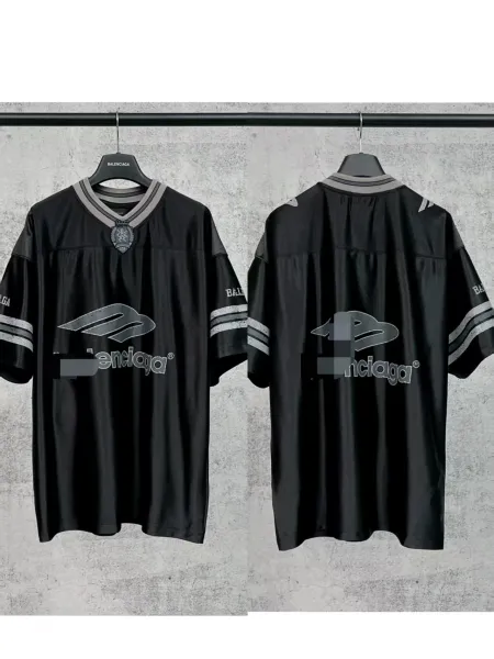Balenciaga Football Jersey Black Gray - 1