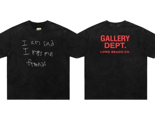 Gallery Dept I Am Sad T-Shirt Black - 1