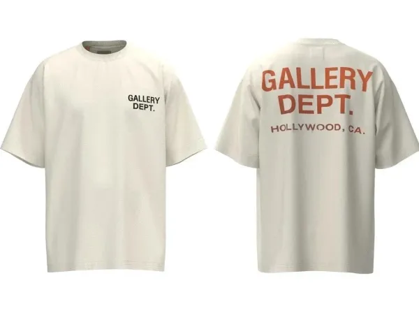 Gallery Dept Gallery Dept. Hollywood Tee Off-White T-Shirts - 1