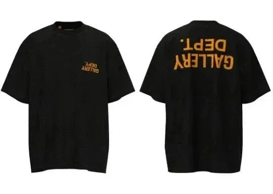 Gallery Dept. Reverse Print Black T-Shirt - 1