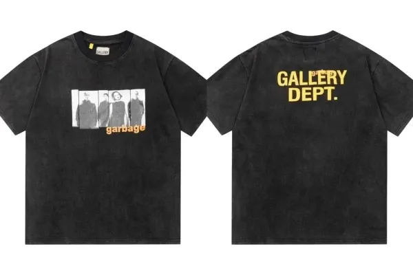Gallery Dept x Garbage Band Photo Print T-Shirt Black - 1