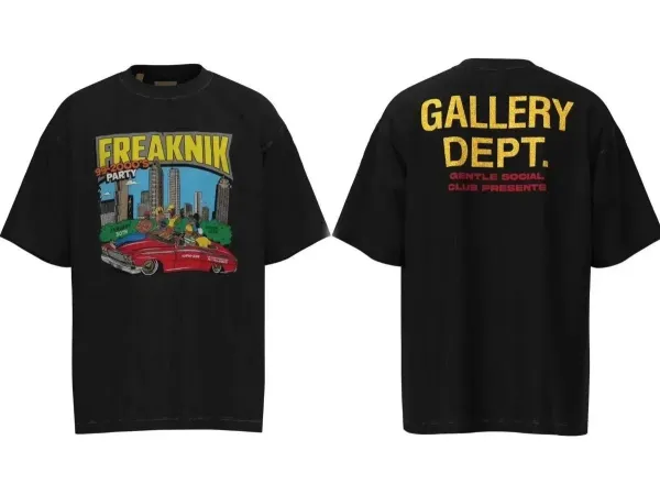 Gallery Dept. Freaknik 99-2000's Party Graphic T-Shirt Black - 1