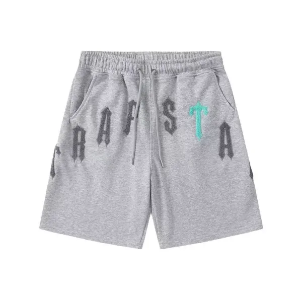 Rapsta Gothic Logo Gray Sweatshorts - 1