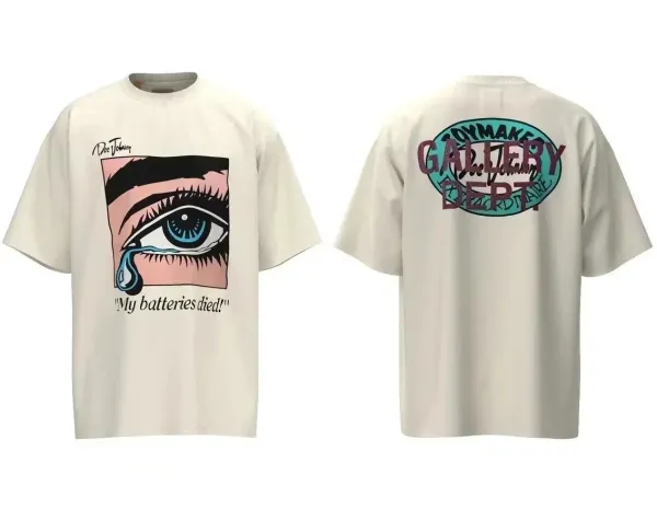 Gallery Dept 'My Batteries Died' Graphic T-Shirt Beige - 1