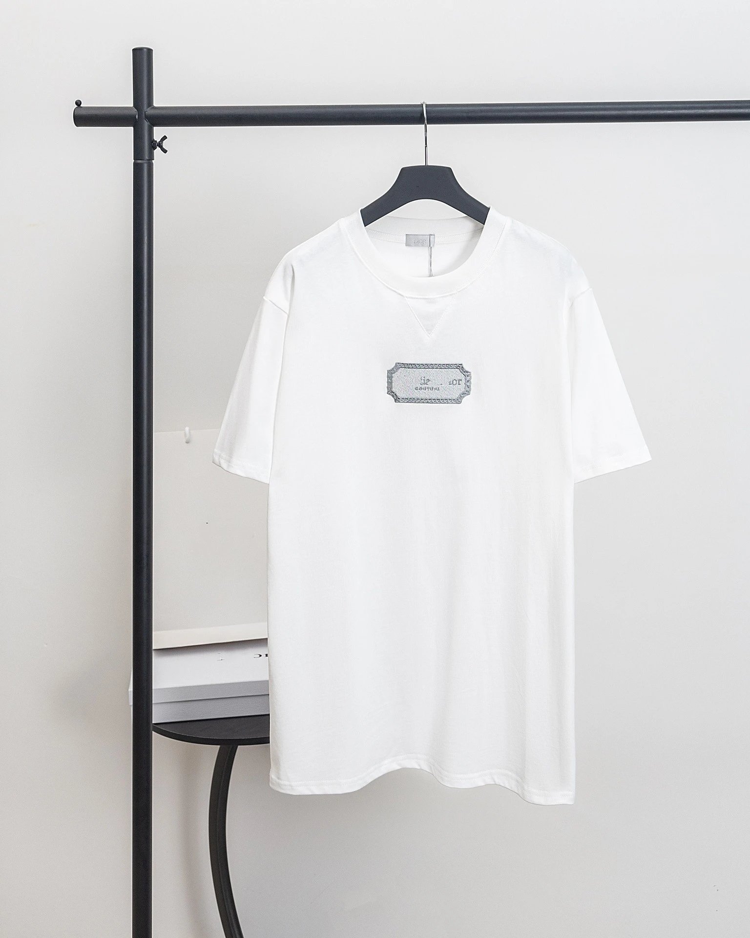 Logo Embroidered Casual Short Sleeve T-Shirt photo 8