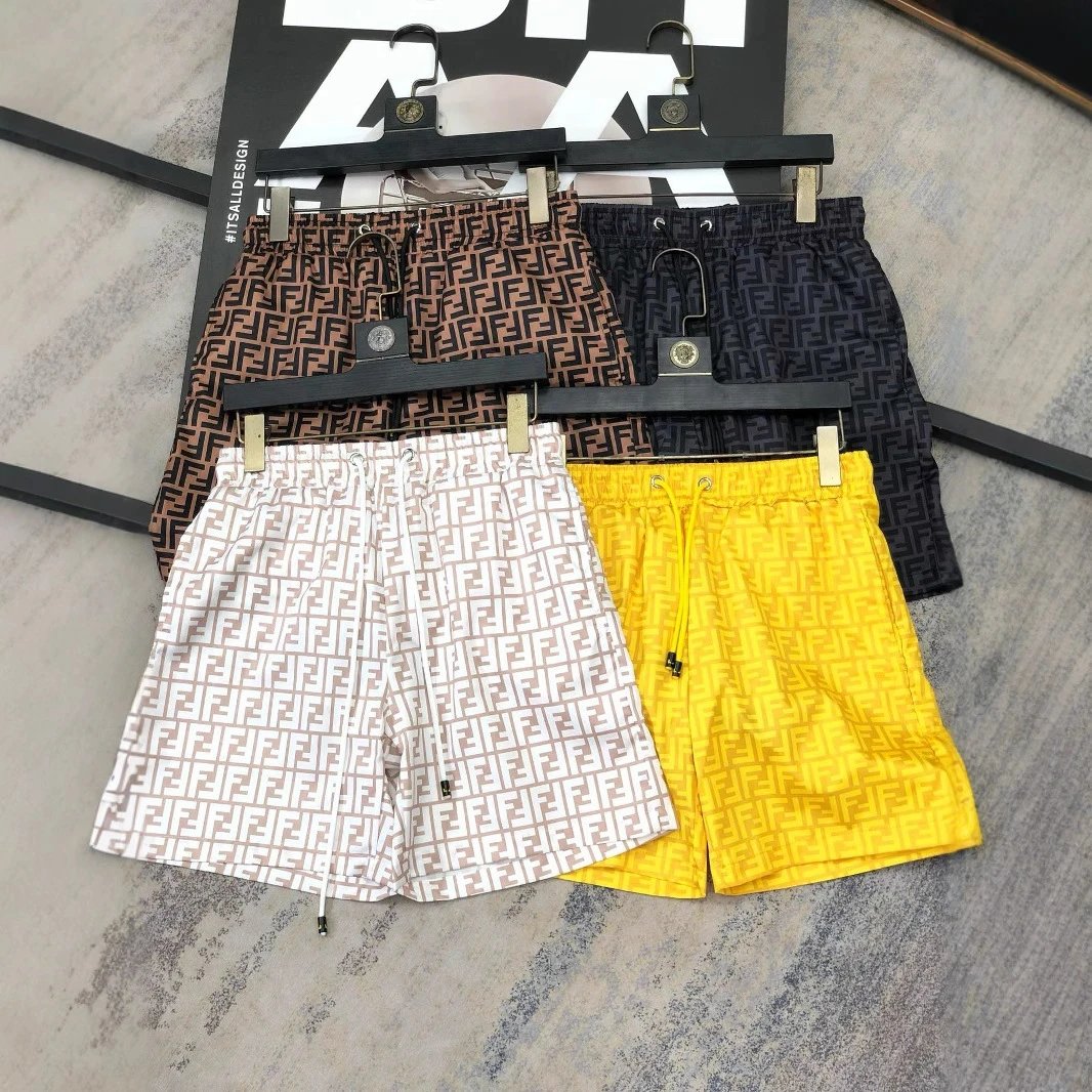 Letter Print Beach Shorts