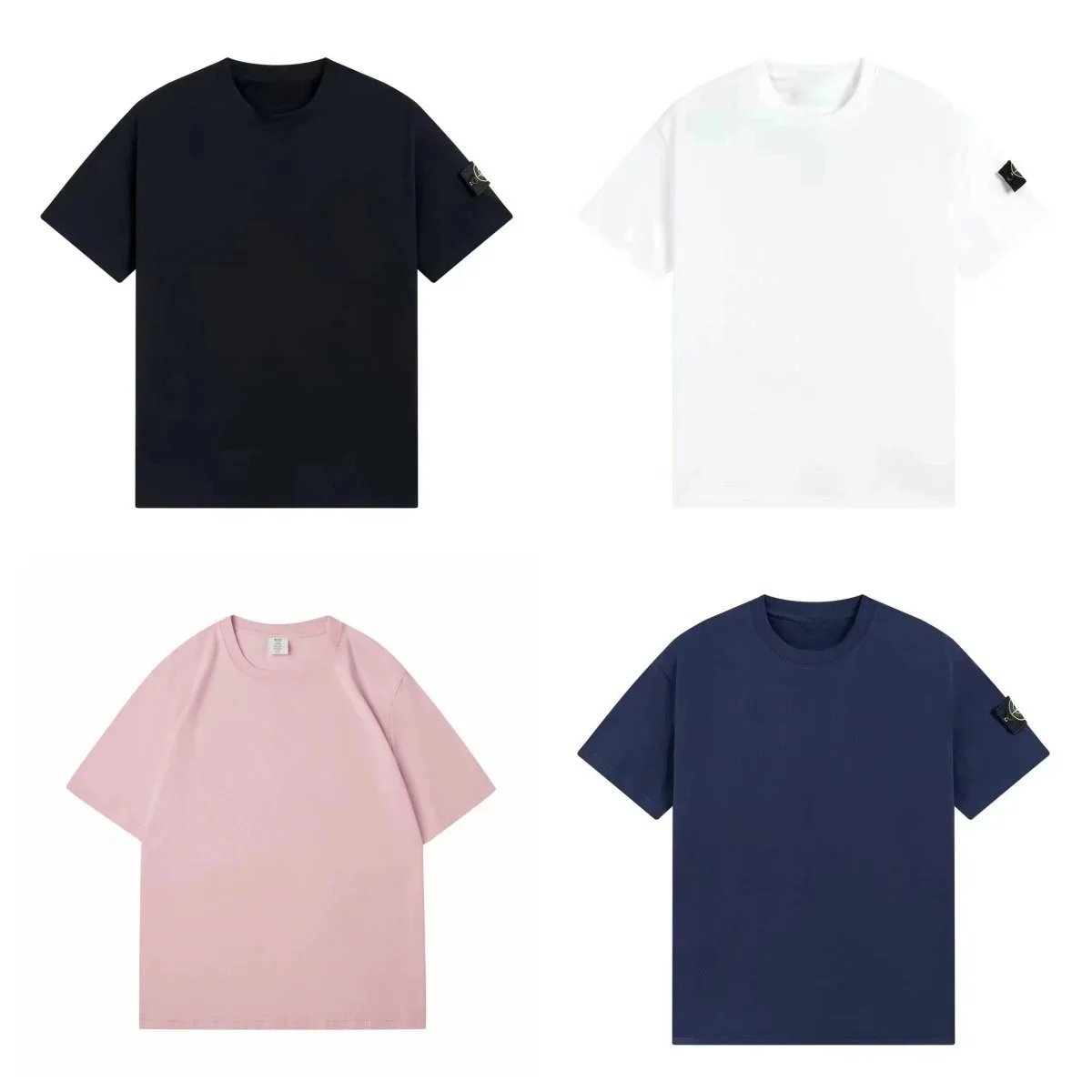 Classic Solid Color Crew Neck T-Shirt