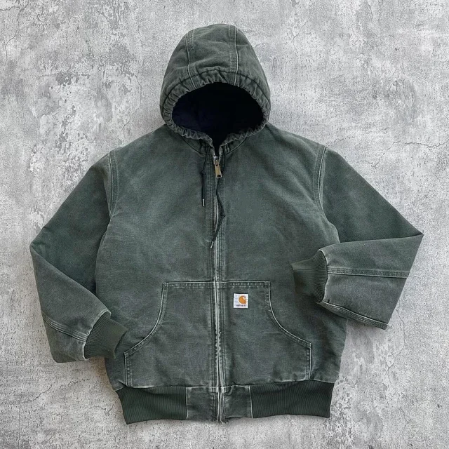 Carhartt Jackets Hooded zip-up jacket with kangaroo pocket product detail image 13