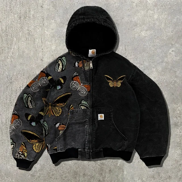 Carhartt Jackets Hooded zip-up jacket with kangaroo pocket product detail image 6