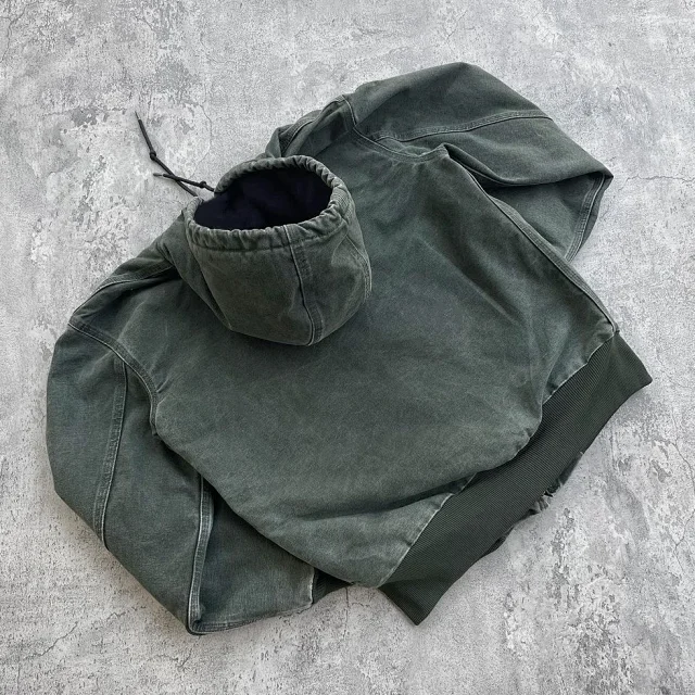 Carhartt Jackets Hooded zip-up jacket with kangaroo pocket product detail image 14