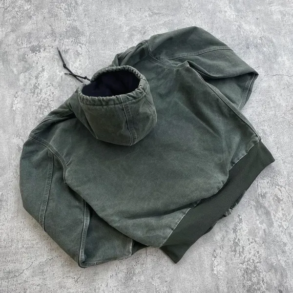 Carhartt Work In Progress Aztec Hooded Jacket Dark Gray - 15