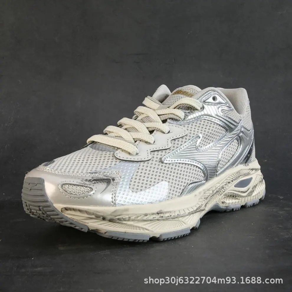 Mizuno Wave Rider 10 Beige Mesh Running Shoes - 12