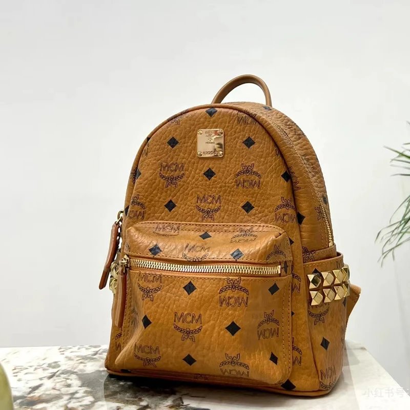 Neuer Mini-Rucksack 2025 der Marke MC, klassisches Monogramm, modische Schultasche für Schüler, vielseitige schlichte kleine Schultertasche für Damen