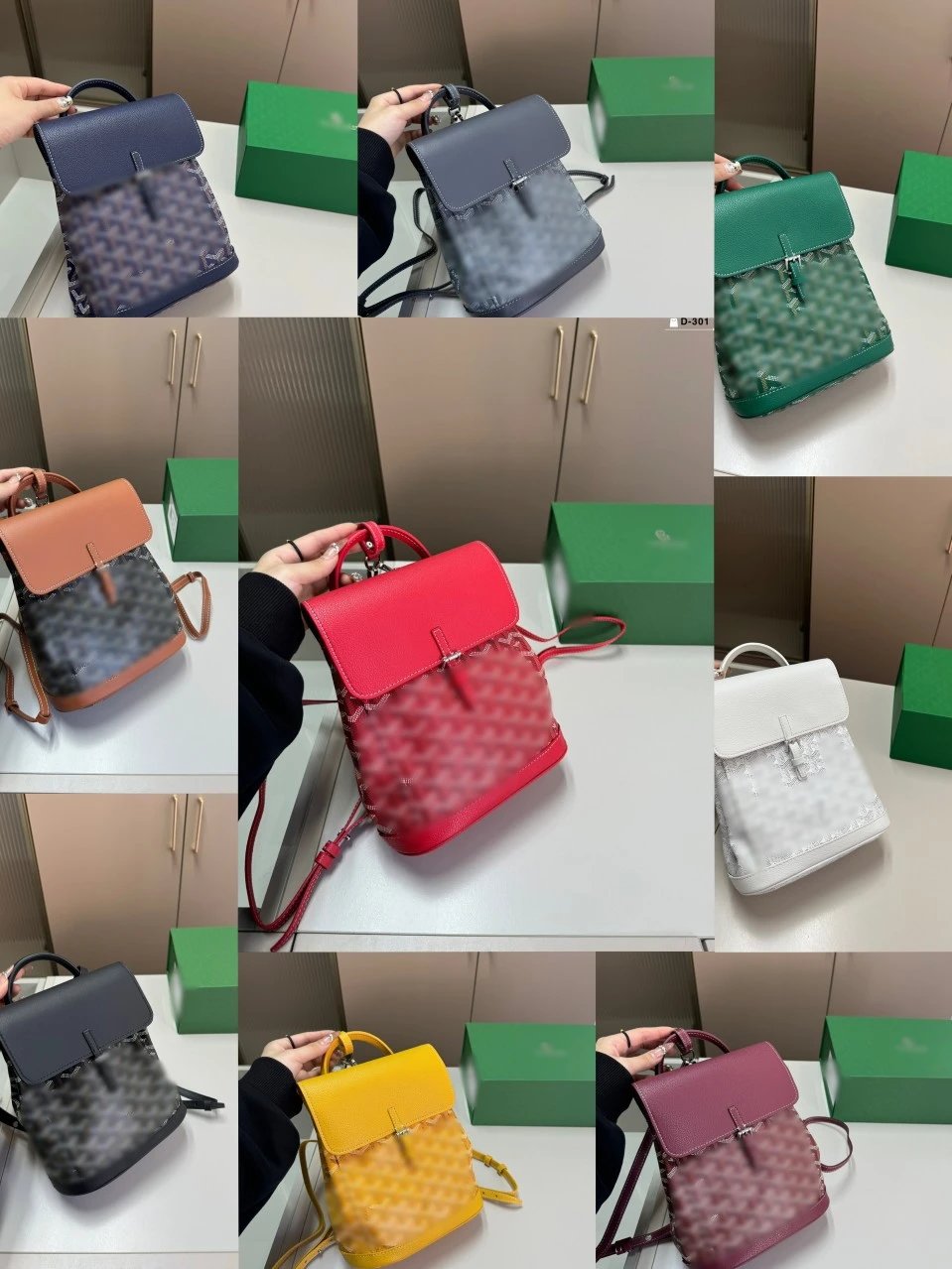 goyard Mini Nova Mochila Dogtooth Pequena Mochila Escolar Y Brand Mochila com Monograma alpin mini Mochila Casual