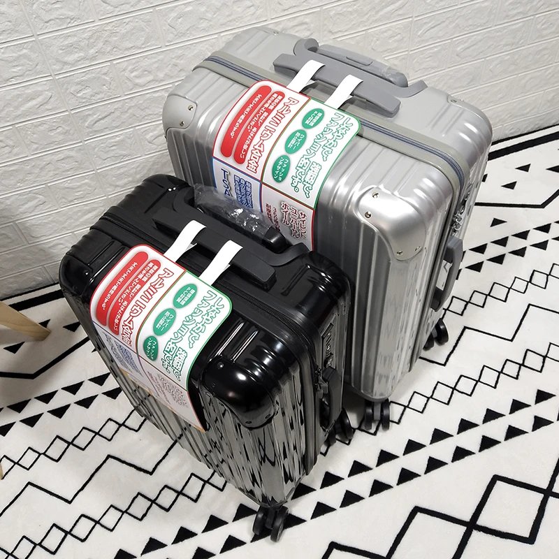 Nuova valigia robusta e resistente per l'export in Giappone, trolley da donna, ruote piroettanti, trolley cabina con lucchetto a combinazione, valigia da viaggio da uomo