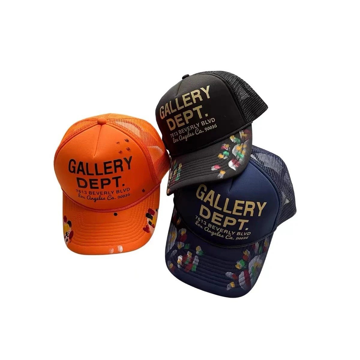 Cross-Border Trendmarke GALLERY DEPT Graffiti-Schriftzug Mesh Baseballcap Herren Damen Sonnenschutz Hip-Hop Cap