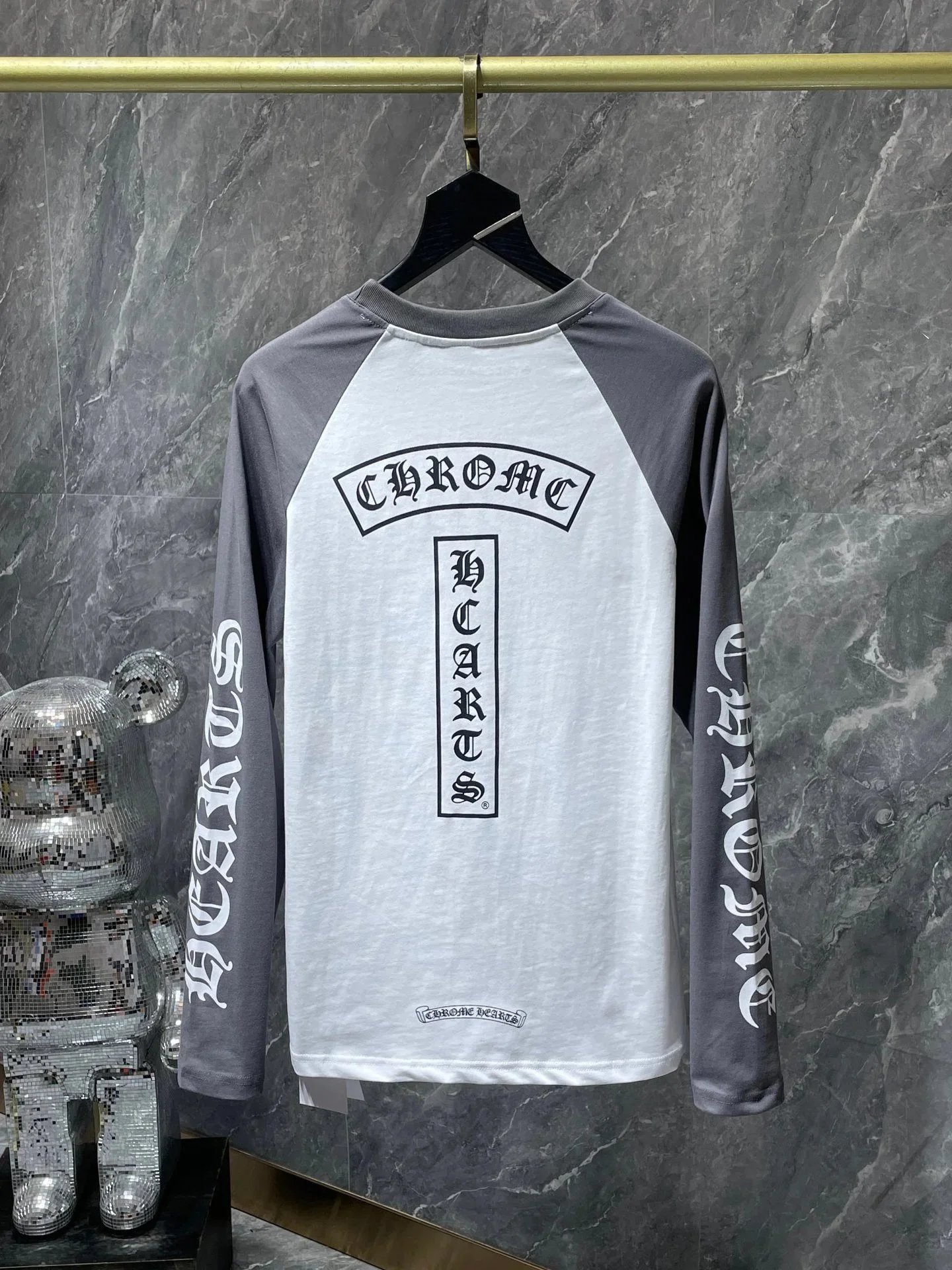 Gray and White Colorblock