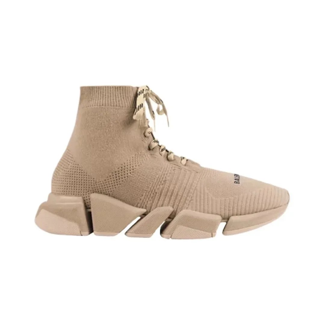 Beige Lace-Up