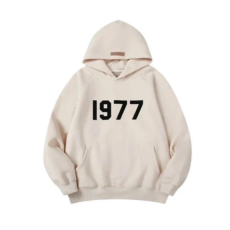 1977 hoodie apricot color