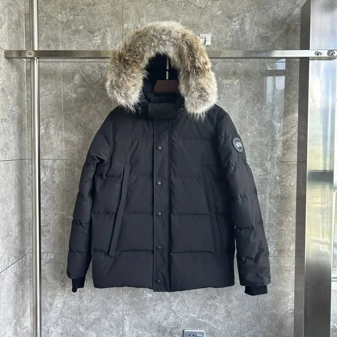 Black Black Label Wolf Fur