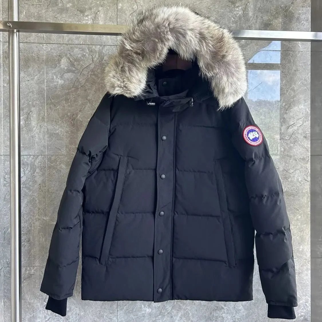Black Red Label Wolf Fur