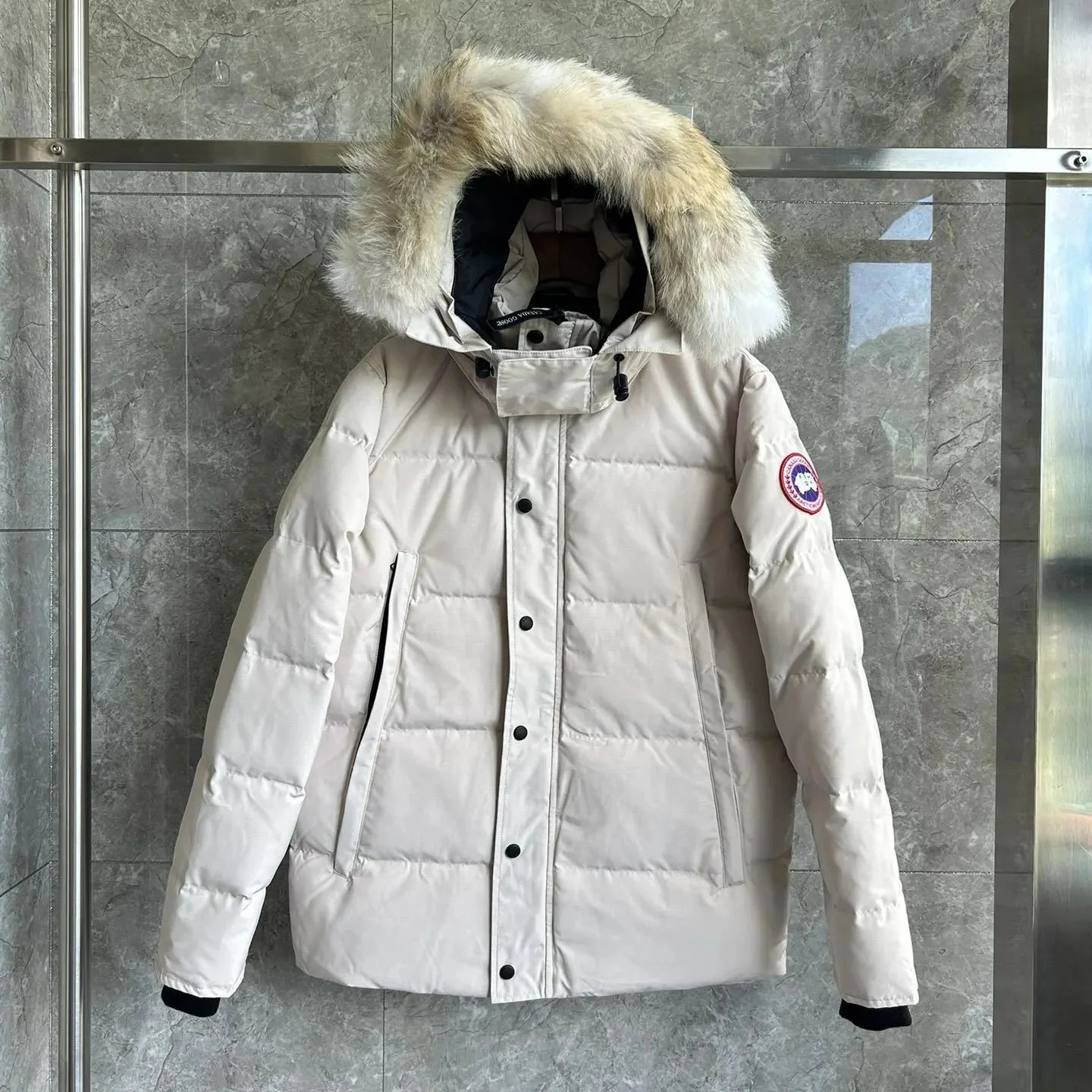 Off-White Wolf Fur