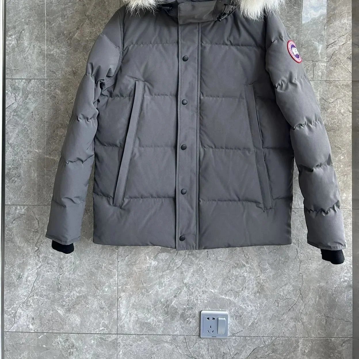 Grey Red Label Raccoon Dog Fur