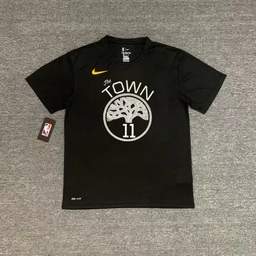 Warriors #11 Klay Thompson (Christmas Tree Black) Quick-Dry