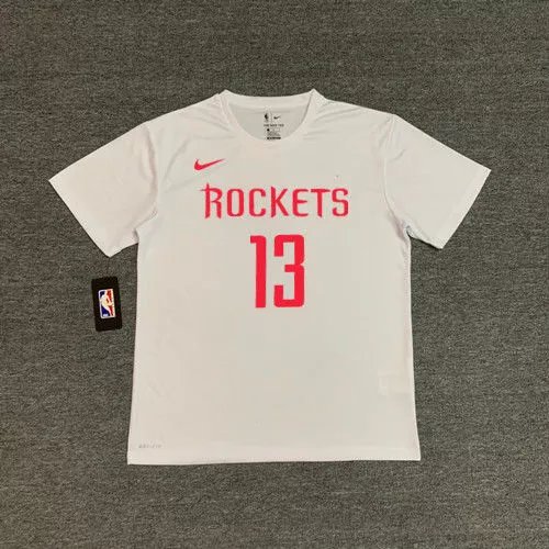 Rockets #13 James Harden (White) Quick-Dry