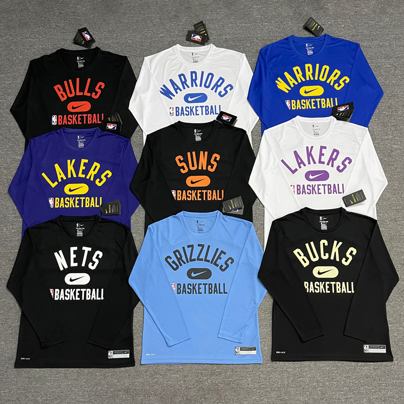 21-22 new season basketball training uniform, quick drying long sleeved T-shirt, warm-up shooting court uniform