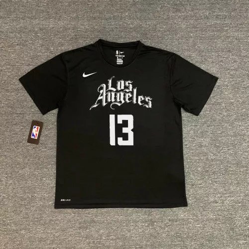 Clippers #13 Paul George (City Edition Black) Quick-Dry