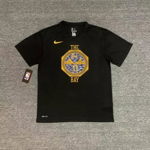 Warriors #11 Klay Thompson (Vintage Black) Quick-Dry
