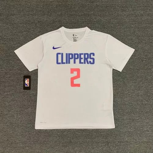Clippers #2 Kawhi Leonard (White) Quick-Dry