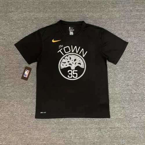 Warriors #35 Kevin Durant (Christmas Tree Black) Quick-Dry