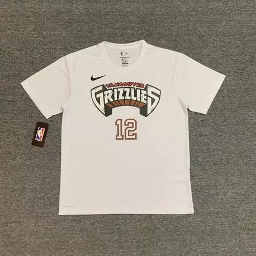 Grizzlies #12 Ja Morant (White) Quick-Dry
