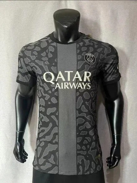 Paris Saint-Germain 2023-24 Third Jersey Black Camo - 1