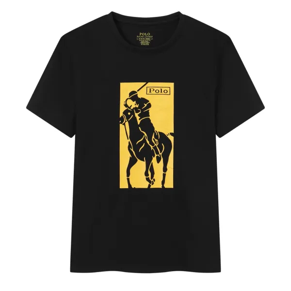 Polo Ralph Lauren Polo Player Graphic Black T-Shirt - 1