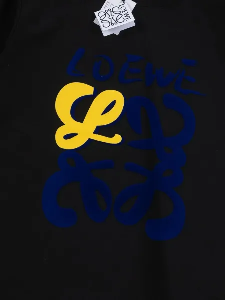 Loewe Anagram Embroidered Black T-Shirt - 6