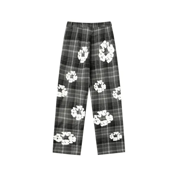 Gallery Dept. Plaid Wreath Pants Gray - 10