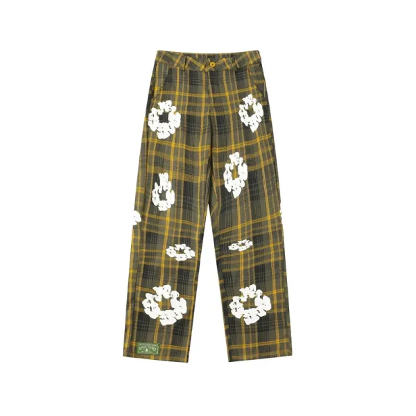 Gallery Dept. Plaid Wreath Pants Gray - 14