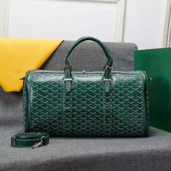 Goyard Saint Louis Duffle Bag Emerald Green Boston Bag - 1